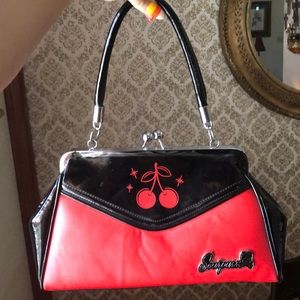 Pinup Rockabilly Backseat Baby Cherry Purse